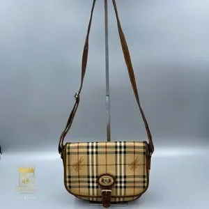 Burberry Bags Burberry Vintage Haymarket Plaid Saddle Bag Poshmark